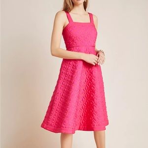 Anthropologie Maeve Pink Tomasa Quilted Pink Mini Dress